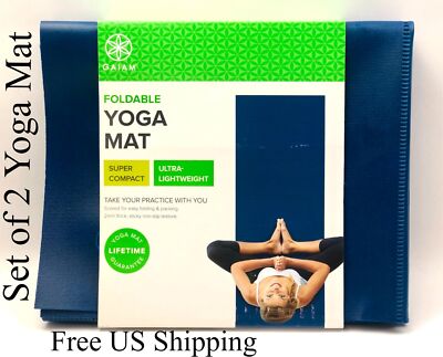 Lot De 2 Tapis De Yoga Gaiam – 68 X 24 Pouces – Antidérapants