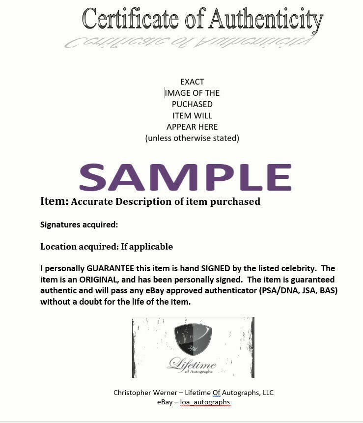 Billy Bob Thornton REAL hand SIGNED Photo COA Autographed Bad Santa