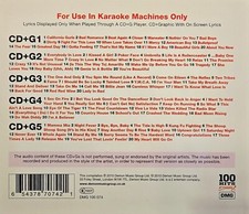 5 CDGS HITS DEMON  KARAOKE CDG LOT VA