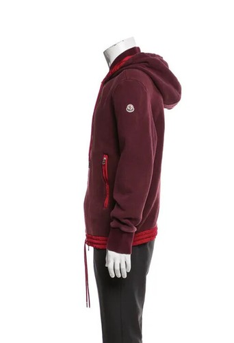 Moncler MAGLIA Sweatshirt in rot Full-Zip abnehmbarer Hoodie XXL (F-5) - Bild 2 von 20