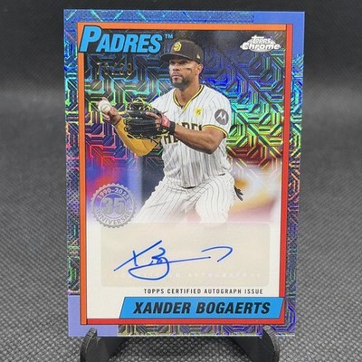 2025 Topps Series 1 XANDER BOGAERTS #90CA-XB 1990 Silver Pack Mojo Auto /99