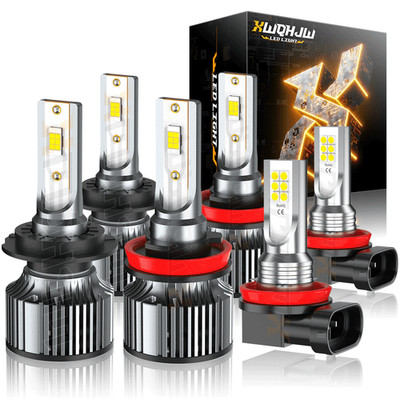 6500K LED Headlight Hi/Lo + Fog light Bulbs Combo For 2013-2018 Chevy Traverse