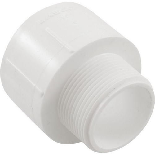 1.5" NPT x 2" SOC Schedule 40 PVC REDUCING MALE ADAPTER (LASCO  436-213)