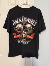 Vintage Jack Daniels Whiskey T Shirt Size L Made in USA 1989 (single stitch)