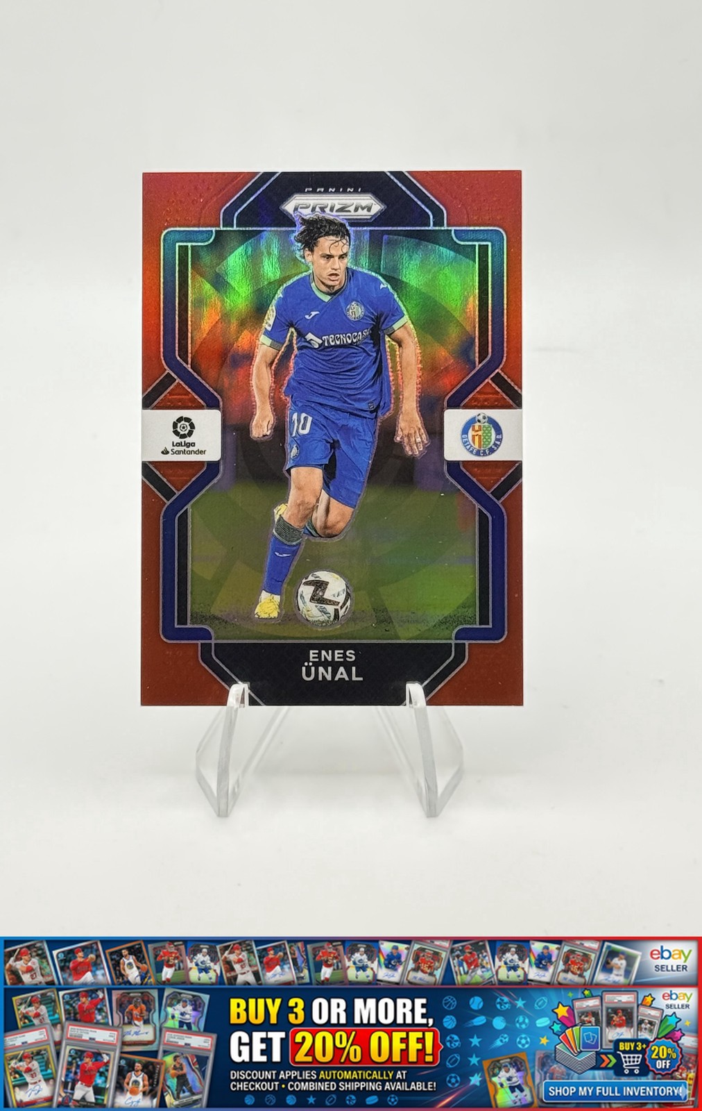 2022-23 Panini Chronicles - Prizm La Liga Red Enes Unal #218 Getafe #/99 SP