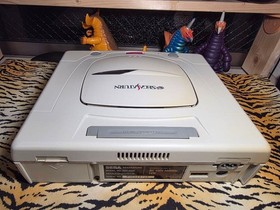SEGA SATURN HST-3220 Japanese Retro Game Console Full Set Tested Working Japan