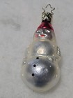 Lot of 2  Vintage German Inge Glass Christmas Ornaments Duckling & Snowman  — photo 7