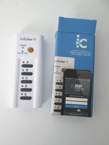 NEW i Clicker Plus Remote W/ 6 Month Reef Polling Access Card Code