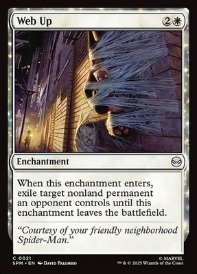 [MTG] Web Up (Foil) (0021) (SPM) LP-HP