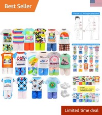 Elegant 22-Piece Handmade Boy Doll Clothing Set with Mix Match Options