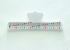 Music Book Page Clip Holder with Color Piano Stickers - Perfect for Piano Pla...