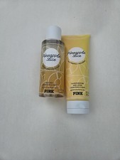 Victoria's Secret PINK Pineapple Slice Body Mist 8.4 oz and Lotion 8 oz New