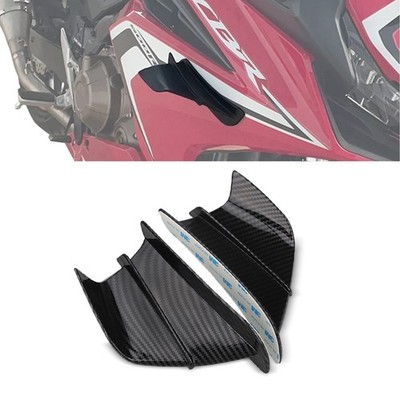 Winglets für Motorrad-Verkleidung DF1 Seitenspoiler Carbon Look gebraucht