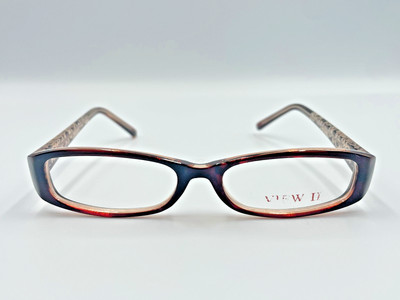 NEW View II 50-15-130 mm Eyeglass DEMO Frame 77205 Brown