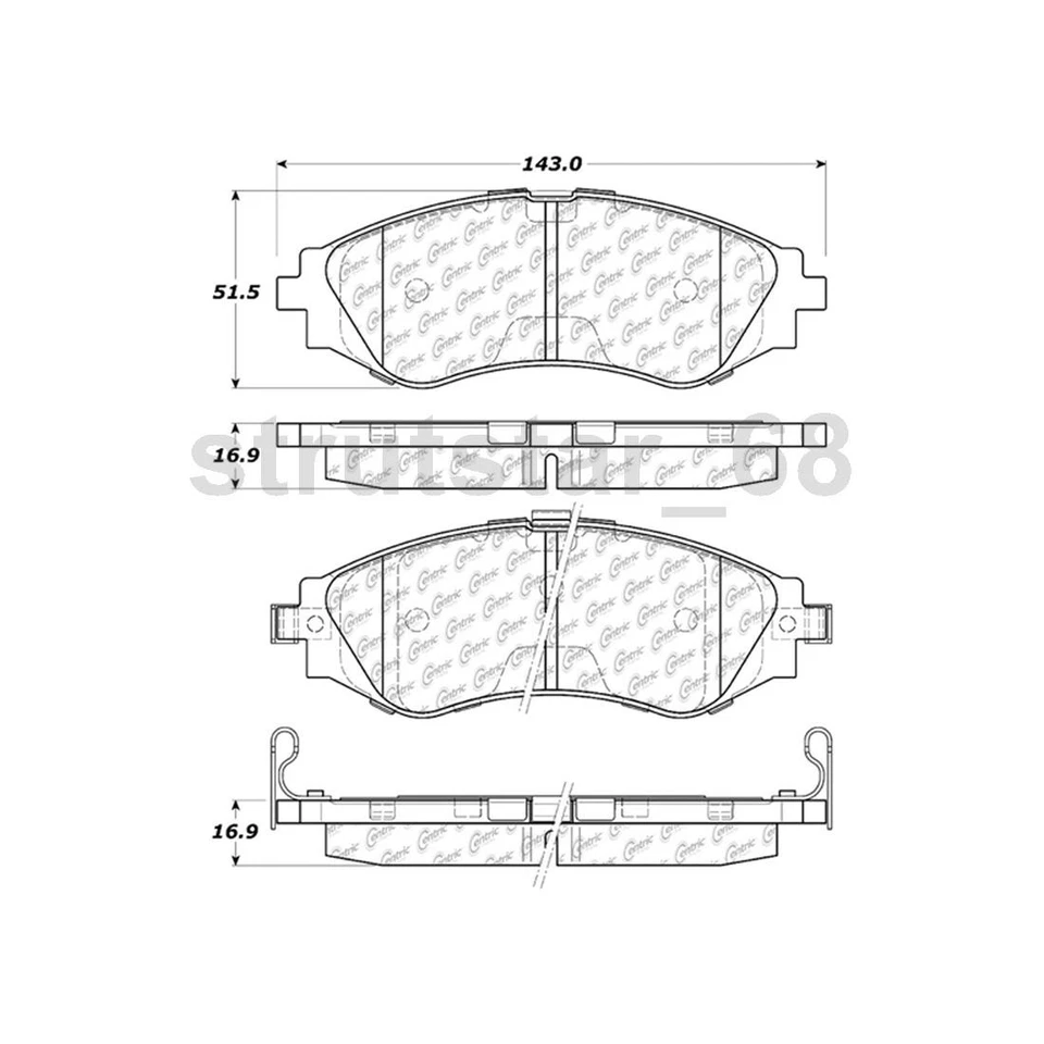 Juego de 2 pastillas de freno de disco delanteras traseras zapatas de freno de tambor para Chevrolet Aveo 1,6 L_ Foto 2 de 4