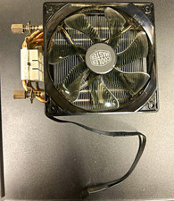 Cooler Master CPU Fan Heatsink w/ Heatpipes Mounting Bracket Black/Silver