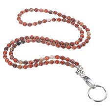 34.6" Teacher Lanyard ID Badge Lanyards with Clips, Red