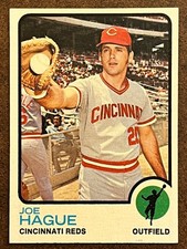 1973 Topps Baseball - #447 Joe Hague Reds Near Mint-Mint NM-MT (Set Break)
