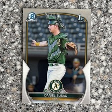 2023 Bowman Chrome Daniel Susac Oakland Athletics BCP-5 1st Baseball Card