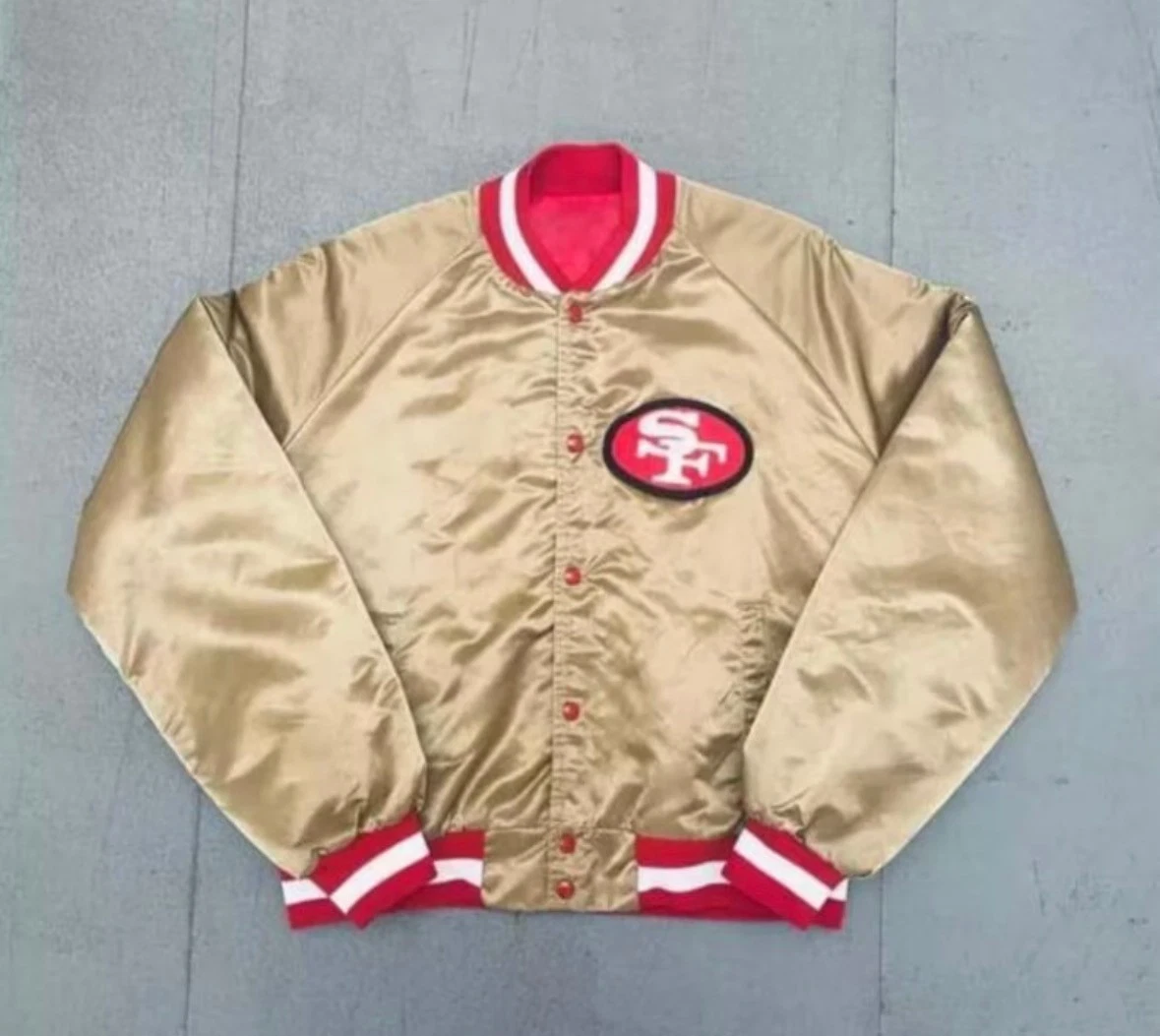 Vintage 90s San Francisco 49ers Satin Bomber Jacket - Limited sizes image 1