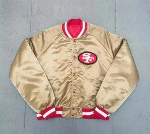 Vintage 90s San Francisco 49ers Satin Bomber Jacket - Limited sizes - product listing photo