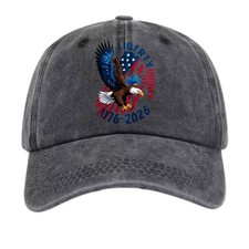 Liberty Eagle 1776-2026 Hat-Patriotic Baseball Cap with Vintage Design