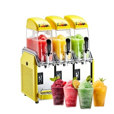 36L Commercial Slush Machine Ice Cream Maker Three Tank Snow Melting Machine