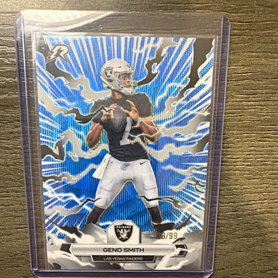 Topps 2024 Geno Smith Las Vegas Raiders #51 Blue Foil Parallel 39/99