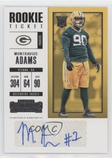 2017 Contenders Rookie Ticket/Rookie Ticket Variation Montravius Adams Auto 0bt4
