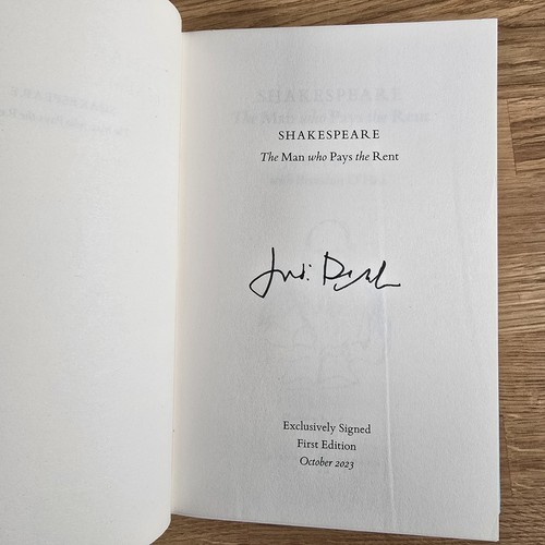 Shakespeare: The Man Who Pays The Rent by Judi Dench. Signed Hardback Book - Foto 7 di 18