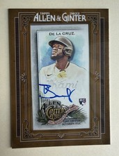 2022 Topps Allen & Ginter - Framed Mini Autographs Bryan De La Cruz #MA-BDC (AU,