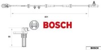 Bosch 0265007559 Sensor FüR Raddrehzahl ABS Sensor Raddrehzahl FüR Nissan
