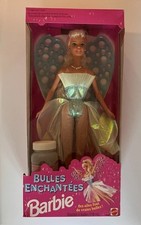 French Bubble Angel Barbie Blonde "Bulles Enchantees" 1994 Bubbles 12443