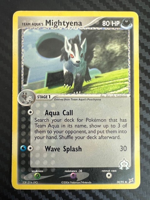 Pokémon TCG Team Aqua's Mightyena 30/95 MA Team Magma vs Team Aqua MP