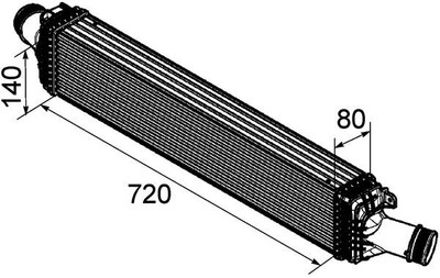 MAHLE CI 169 000P Ladeluftkühler für AUDI,PORSCHE