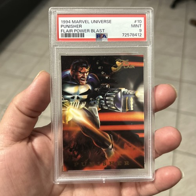 #ad #ad 🔥 1994 Marvel Universe Punisher Power Blast #10 – PSA 9 Mint – Fleer Flair $89.00