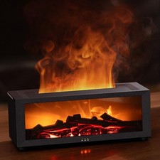 Essential Oil Diffuser, Fireplace Flame Oil D...