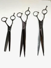 MASTER GROOMING TOOLS  5200 set of 3 (two 8.5" shears, one 6.5" Finishing shear)