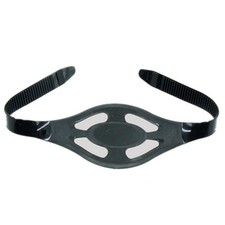 SCUBA Snorkeling Face Guard Strap Approx 57 8cm Black Transparent Silicone