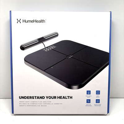 New-Open Box Hume Health Smart Body Composition Analyzer Scale w/ Handle, Black
