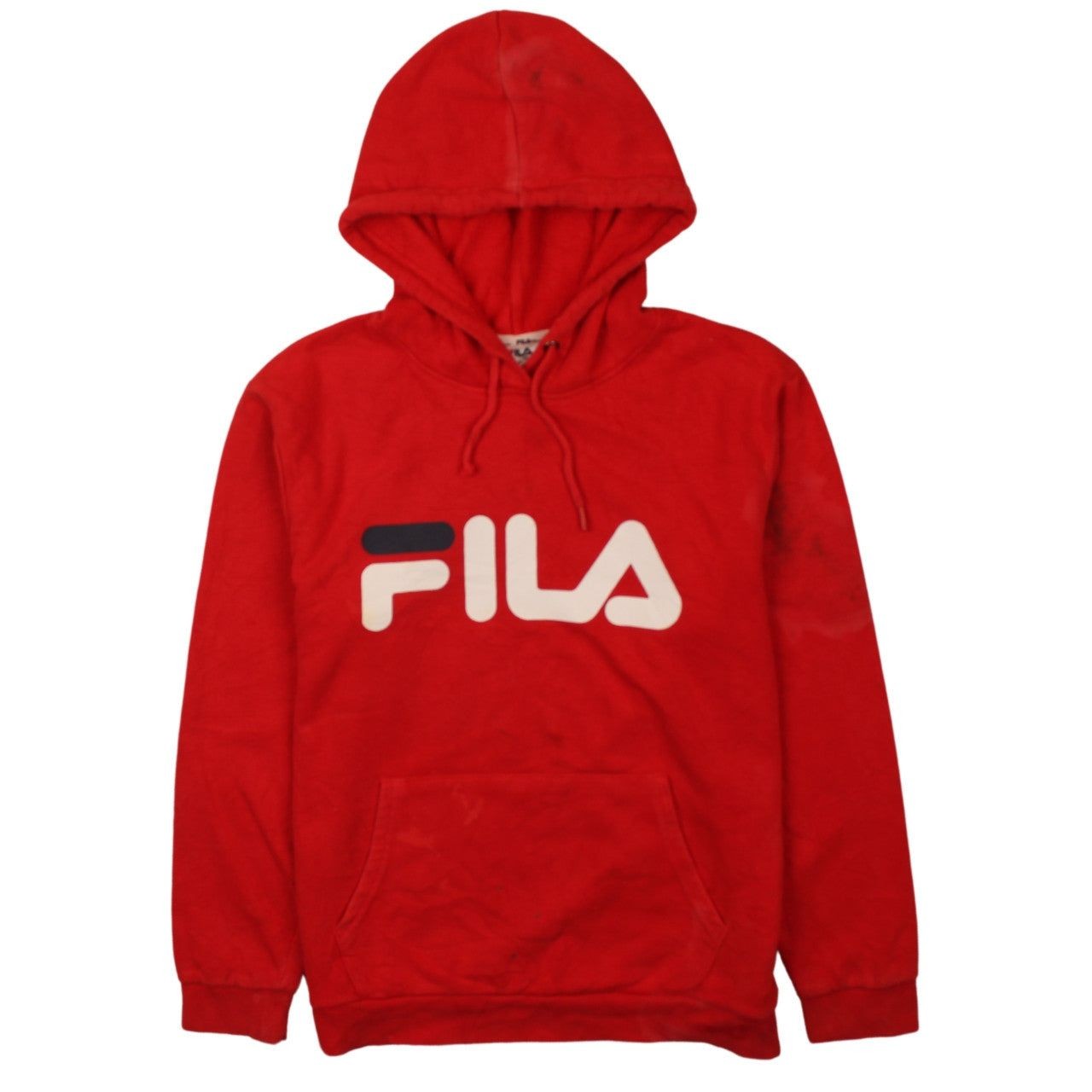 Felpa con cappuccio vintage FILA ROSSA UOMO S
