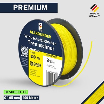Auto Scheiben Trennschnur Austrennschnur 1,05 mm 100 m beschichtet Autoglas