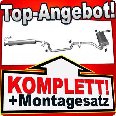 Auspuff für FORD FOCUS III 1.5 1.6 EcoBoost 150, 182 PS Kombi +VSD Auspuffanlage