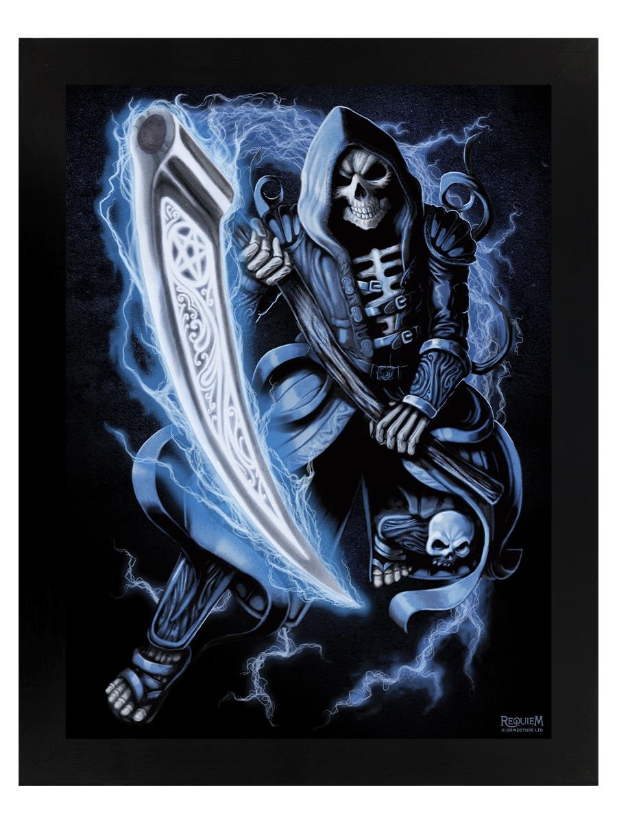Requiem Collective Death Before Dawn Black Wooden Framed Print