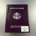 1986-S American Silver Eagle $1 - 1oz. .999 / Proof / w/Box & COA - No Reserve!