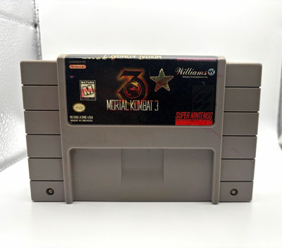 Williams Mortal Kombat 3 SNES Fighting Mortal Kombat Series NTSC-U/C M