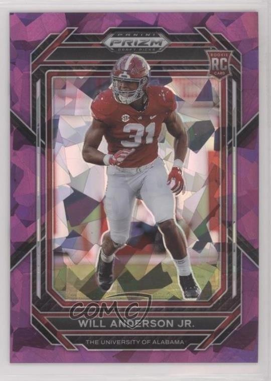 2023 Panini Prizm Draft Picks Purple Ice Prizm /149 Will Anderson Jr #162 s5j