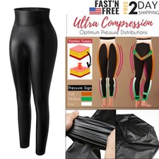 High Waist Women PU Leather Leggings Skinny Body Shaper Pants Trousers Butt Lift