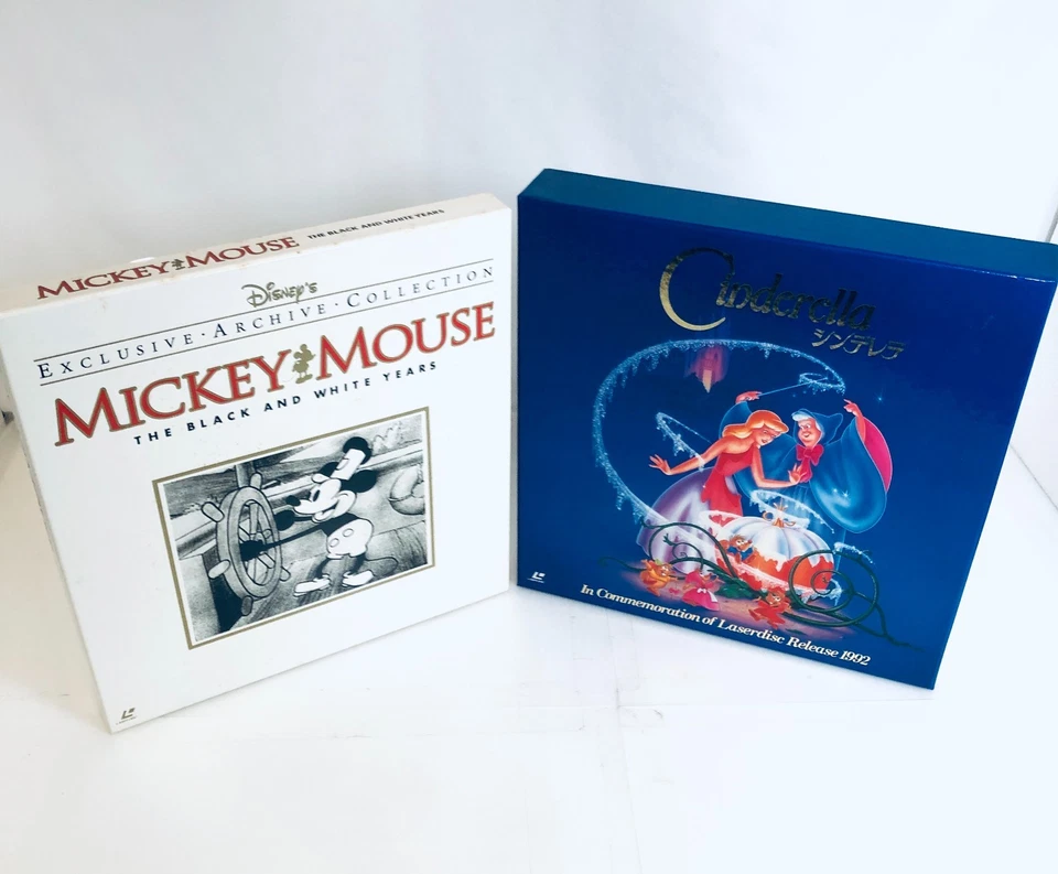 LD, Disney LD-BOX , Mickey Mouse Cinderella Laser Disc Retro From Japan Disney - Image 2 of 4