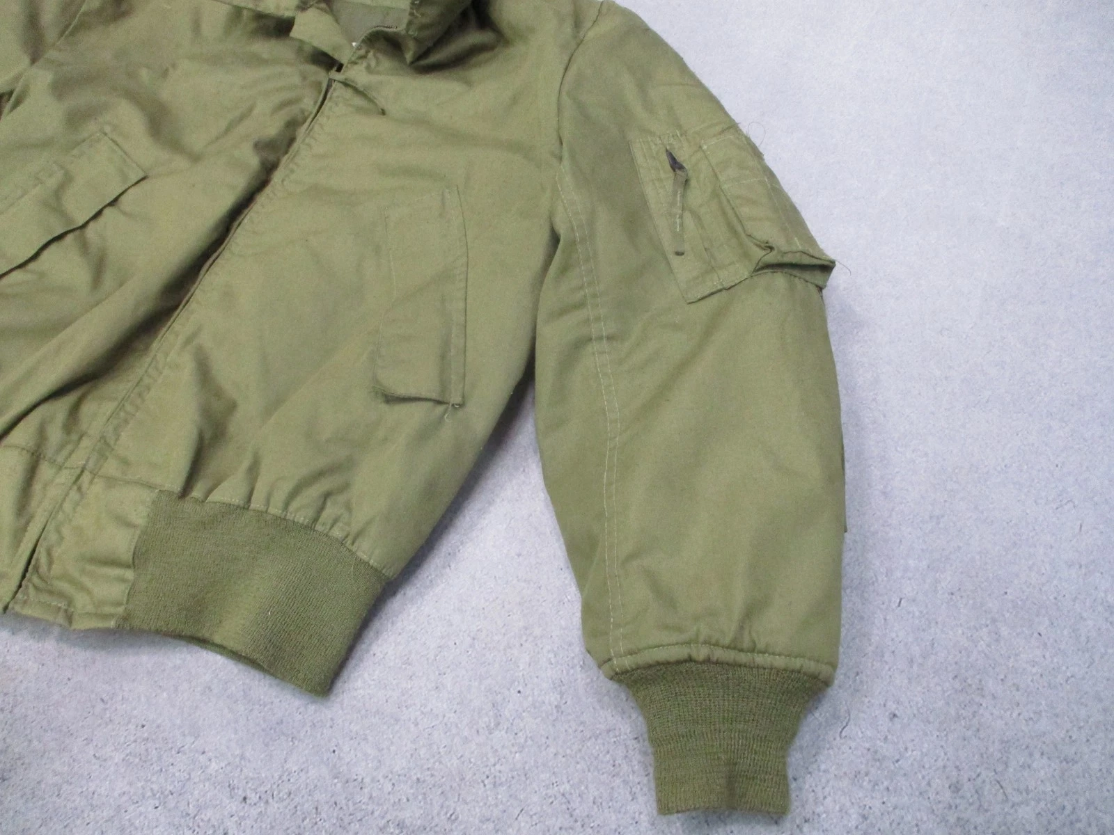 Vintage Alpha Industries CWU-45/P Flight Jacket Cold Weather Aramid Large Long - product detail image 2
